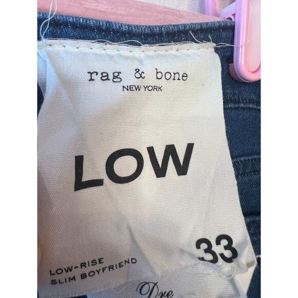 Rag & Bone Jeans Size 33 Dre Low Rise Slim-Boyfriend Women's - Picture 4 of 7